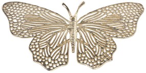 Figura decorativa de borboleta dourada 24 cm MADIUN Beliani