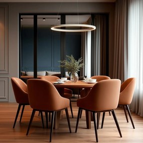 Candeeiro de Suspensão de Design Bege 80cm com LED Regulável em 3 Níveis - Girello