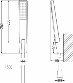 Mexen R-72 conjunto de duche de ponto, cromado - 785725052-00