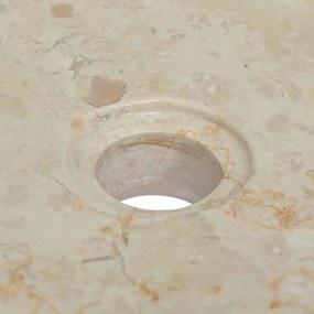 Lavatório 40x40x10 cm mármore cor creme