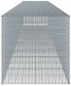Cesto gabião com cobertura 850x100x100 cm ferro galvanizado