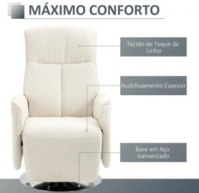 Poltrona Osly Reclinável com 10 Pontos de Massagem - Design Moderno