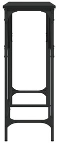 Mesa consola 140x29x75 cm derivados de madeira preto