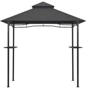 Gazebo de churrasco 240x150x255 cm aço antracite