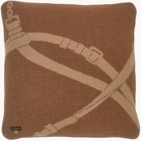 Almofada reversível em lã com padrão jacquard Halter