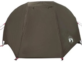 Tenda de pesca para 3 pessoas impermeável castanho