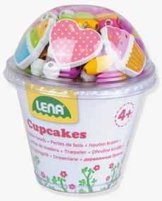 Contas de madeira Cupcakes LENA para crianças multicolor