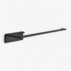 Toalheiro Adesivo De Parede Com Barra 30 Cm Para Casa De Banho Em Aço Inoxidável Jalter Preto Mate - Sklum