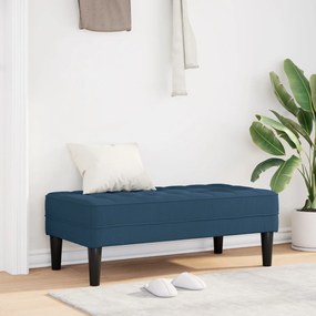 Banco vidaXL Azul 113x57x39 cm Tecido