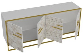 Console Polka – Gold White – 179,9 cm x 75 cm x 47,3 cm