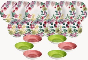Conjunto de loiça em porcelana Madison Kalima, 6 pessoas, conjunto de 18
