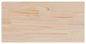 Tampo de mesa retangular 80x40x2,5 cm pinho maciço