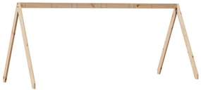 Telhado de cama infantil 209x85,5x88 cm madeira pinho maciça
