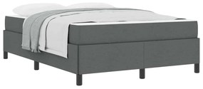 Cama Box Cinza escuro, Preto 160 x 200 cm