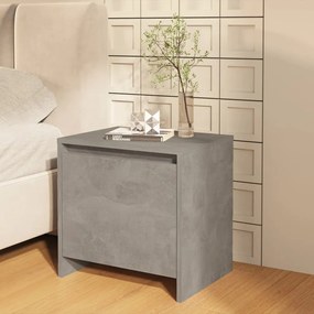 Mesa de Cabeceira Tolie - Cinzento Cimento - Design Moderno
