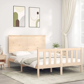 vidaXL Cama sem colchão 120x200 cm madeira de pinho maciça