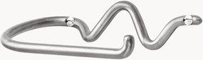 Suporte de parede em metal artesanal para rolo de papel higiénico Curvature