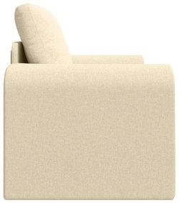Sofá Cama 2 em 1 Creme 98x71x83 cm Tecido