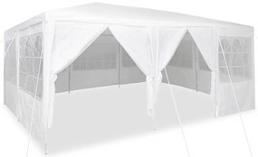 Tenda para Festa com 10 Lados Brancos 6x4 m PE