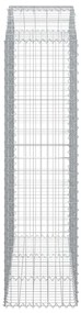 Cesto gabião arqueado 150x50x180/200 cm ferro galvanizado