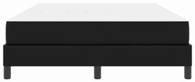 Cama Outros Preto 140 x 190 cm Couro sintético