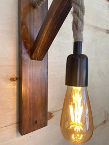 Candeeiro de Parede Ahsap – Nogueira – 23 x 9 x 45 cm