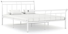 Estrutura de cama em metal 140x200 cm branco