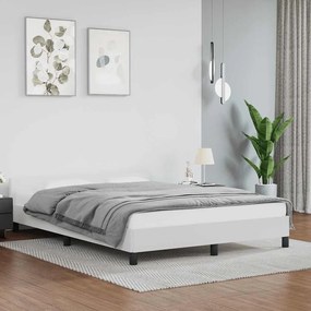 Estrutura de cama c/ cabeceira sem colchão 140x200 cm branco