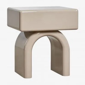 Mesinha De Cabeceira 50x40 Cm Em Mdf Volire Moka Brown - Sklum
