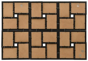 Moldura para 24 (10x15 cm) fotografias MDF preto