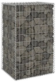 vidaXL Muro gabião com tampas aço galvanizado 60x50x100 cm