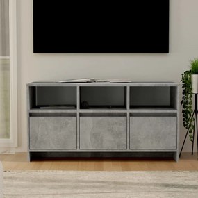 vidaXL Móvel de TV 102x37,5x52,5 cm derivados de madeira cinza cimento