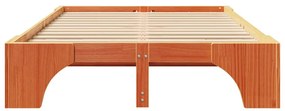 Cama de Pinho Maciço Castanho 120x200 cm