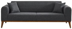 Sofá-cama 3 Lugares Cofi – Antracite – 222x90x80 cm