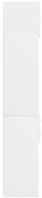 Armário de arrumação 70x42,5x225 cm derivados de madeira branco