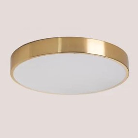 Plafon LED (Ø30 cm) Piercy Dourado - Sklum