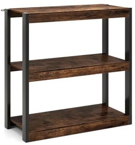 Estante aberta com 4 compartimentos para sala de estar e quarto - Natural