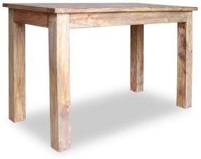 Mesa de jantar madeira reciclada maciça 120x60x77 cm