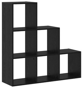 Gabinete de Livros Carvalho preto 99 x 29 x 99 cm