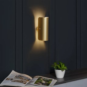 Candeeiro de parede moderno dourado 2-luzes - Gotthard