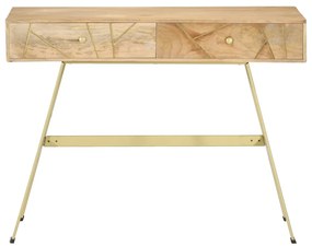 Secretária com gavetas 100x55x75 cm madeira mangueira maciça