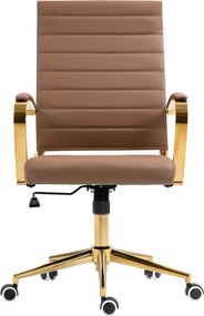 Cadeira de Escritório Havana Couro sintético castanho claro