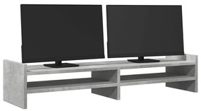 Suporte para monitor derivados de madeira cinzento cimento