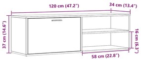 Móvel TV madeira antiga 120x34x37 cm madeira trabalhada