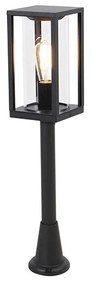 Candeeiro de pé industrial para exterior preto 100 cm IP44 - Charlois Design