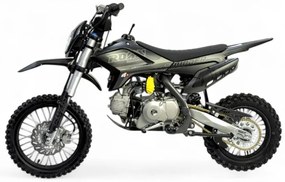 MOTO Crianças MINICROSS Gasolina semi-automático 110CC Thunder 14"/12" arranque elétrico e pedal Preta