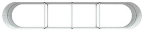 Canteiro Elevado de Jardim Marrom vidaXL 400x80x81 cm em Aço Galvaniza