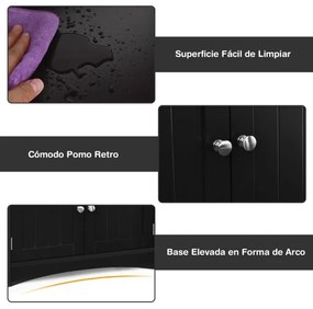 Estante de casa de banho com 3 prateleiras 1 gaveta 1 armário de arrumação Toalha Champô Gel Organizador de cozinha 60 x 32,5 x 122 cm Preto