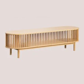 Móvel Tv 150x40 Cm Em Bambu Connery Natural - Sklum