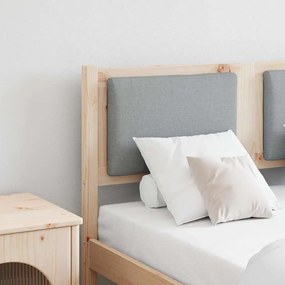 vidaXL Cabeceira Outros Castanho 120 cm Madeira de pinho maciça